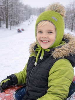 Шапка детская горох