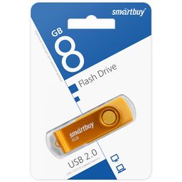 Флеш-накопитель 8Гб "Smartbuy Twist" Yellow