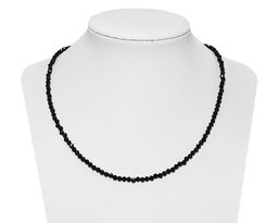 Бусы, шпинель шар грань 3 , 0 чёрная Памир, КА-0134