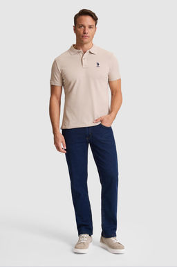 Erkek Ta_ Slim Fit Polo Yaka Basic Ti__rt