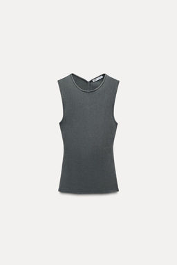 RIBBED OPEN-BACK TOP - Zara фото 30