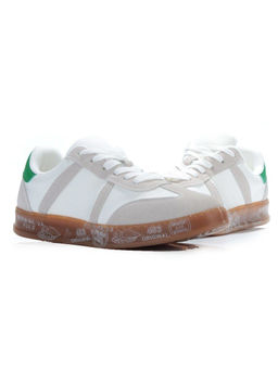 05-6016-2 WHITE/BEIGE Кроссовки женские (искусственные материалы) - No name фото 12