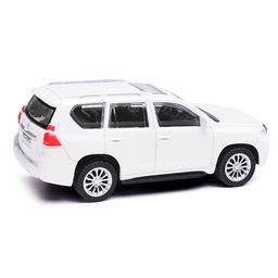 Машина металл Toyota Land Cruiser Prado 10,5 см, (белый) инерц, в коробке