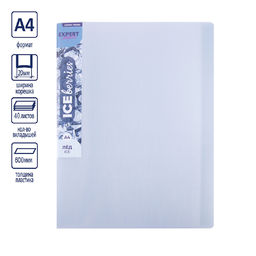 Expert Complete Trend ICEberries Папка с вкладышами 40 л. A4 600 мкм 20 мм лён 1 шт. лёд EC211720074