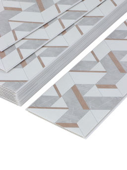 Цена за 12 шт. Стеновая панель ПВХ «Антарктида», 2600×250 мм, цвет серый