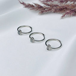 Кольцо регулируемое с камнем Лабрадор от 17р.