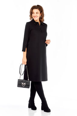 Платье Olga Style С971 черный-паетки