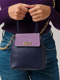 Сумка Deboro 30476 фиолетовый цветок