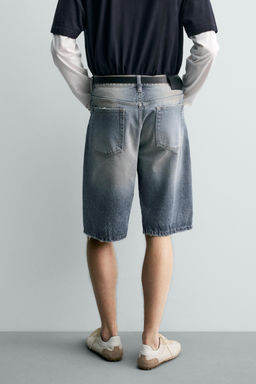 BERMUDA DENIM BAGGY FIT / Carb?n - Zara фото 3