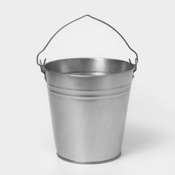 Ведро оцинкованное хозяйственное с ручкой, 5 л, d=21 см, h=20.5 см, ГОСТ