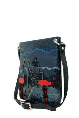 Сумка с аппликацией ДС-144-62 черный