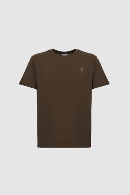 Erkek Regular Fit Bisiklet Yaka Koyu Haki Basic Ti__rt - U.s. polo assn фото 7