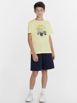 Футболка для мальчиков желтая с печатью - Mark formelle фото 3