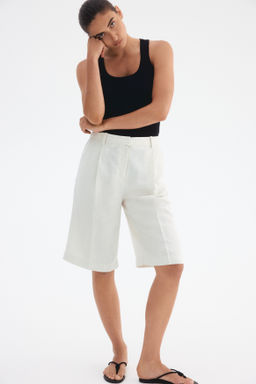Bermudas en mezcla de lino - H&m фото 2