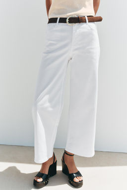 Z.10 HIGH-WAIST BELTED CULOTTES JEANS