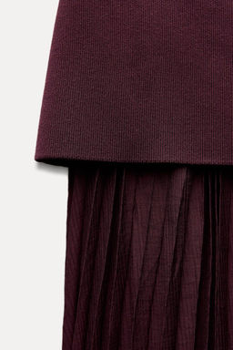 COMBINED PLEATED KNIT SKIRT - Zara фото 10