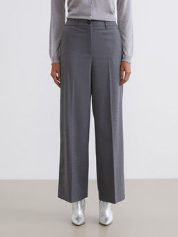 Y?ksek Bel Geni? Pa?a Kad?n Pantolon