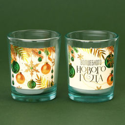 Набор новогодних свечей с аромадиффузором Волшебного Нового года, аромат белая ель - Зимнее волшебство фото 2