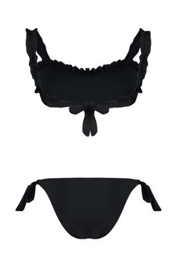 TRENDYOLMILLA Siyah Bralet F?rf?rl? Regular Bikini Tak?m? TBESS24BT00101 фото 7