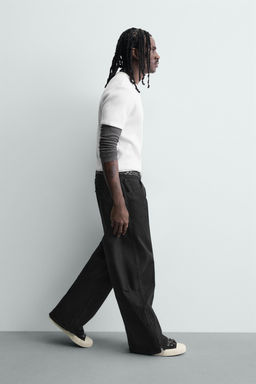 JEANS BALLOON FIT CREMALLERA / Negro - Zara фото 6