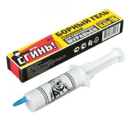 Гель борный "Сгинь" от тараканов 30г (шприц)