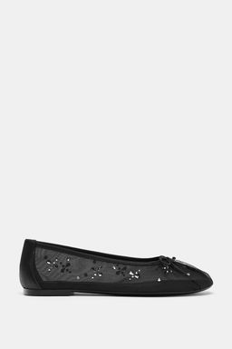 SHINY MESH BALLERINAS - Zara фото 3