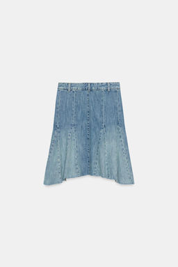 FALDA DENIM TRF GODETS / Azul - Zara фото 6