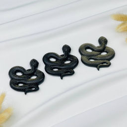 Фигурка "Змея" из золотистого Обсидиана