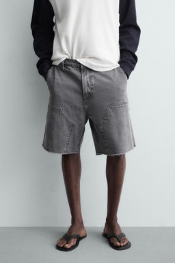 BERMUDA BOLSILLO CARPINTERO / Gris oscuro - Zara фото 11