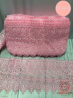 Кружево гипюровое, ширина 12 см. Длина 13,5 см.