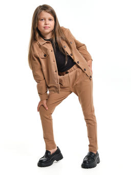 Костюм для девочки детская одежда наряды UD 7710 св.коричневый - Mini maxi фото 6