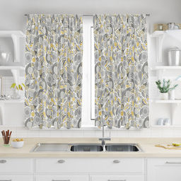 Шторы для кухни, 2шт 148х160см "Марракеш", на шторной ленте, рогожка, хлопок "Комфорт" 171г/м2, упаковка классическая 28х41см, "Домашняя мода" (Россия)