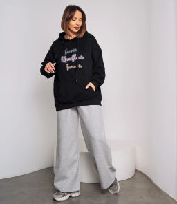 Худи #КТ3628 (1), чёрный - Dommod фото 4