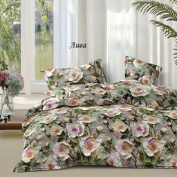 Комплект постельного белья Лива, САТИН ПРЕМИУМ Эффект 5D 2 сп