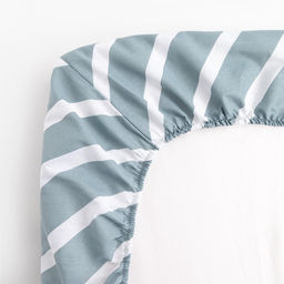 Простыня на резинке Этель Диагональ, 140?200+25 см, 100% хлопок, бязь фото 3