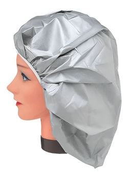 Sibel Шапочка для химической завивки с утеплителем / 5011432, серебристая
