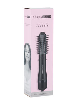 Dewal Beauty Фен-щётка для волос / HB4001 Classic, керамико-турмалиновое покрытие, черный, 1 насадка, 1000 Вт  фото 2
