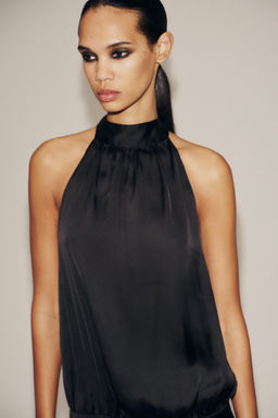 SATIN HALTER TOP - Zara фото 3