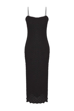 TRENDYOLMILLA Beyaz Dantel Bodycone/Vucuda Oturan Ask?l? Midi Orme Elbise TWOSS25EL00533 фото 9