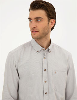 Bej Regular Fit Uzun Kollu G_mlek - Pierre cardin фото 2