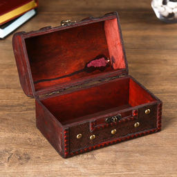 Шкатулка для украшений «Сундук. С заклёпками» дерево, состаненная, 10.5×18×11 см