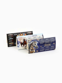 Цена за 3 шт. Календарь 2026 треугольный настольный, МИКС