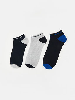 Desenli Erkek Patik ?orap 3l?