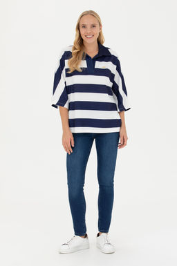Женская темно-синяя футболка - U.s. polo assn фото 11