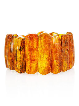 Браслет из натурального балтийского янтаря Помпеи