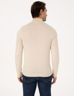 Bej Slim Fit Basic Kazak - Cacharel фото 5