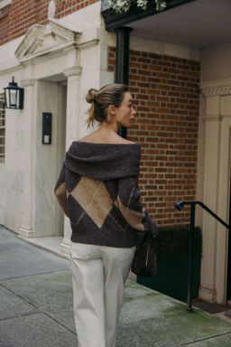 DIAMOND PATTERN STRAPLESS KNIT SWEATER - Zara фото 5