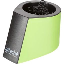 Скрепочница магнитная Attache Selection, цвет черный/зеленый  фото 2