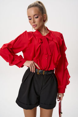 Рубашка Кристл (красный) - Эльза фото 16