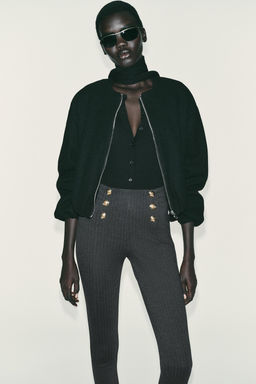 BUTTON LEGGINGS - Zara фото 7